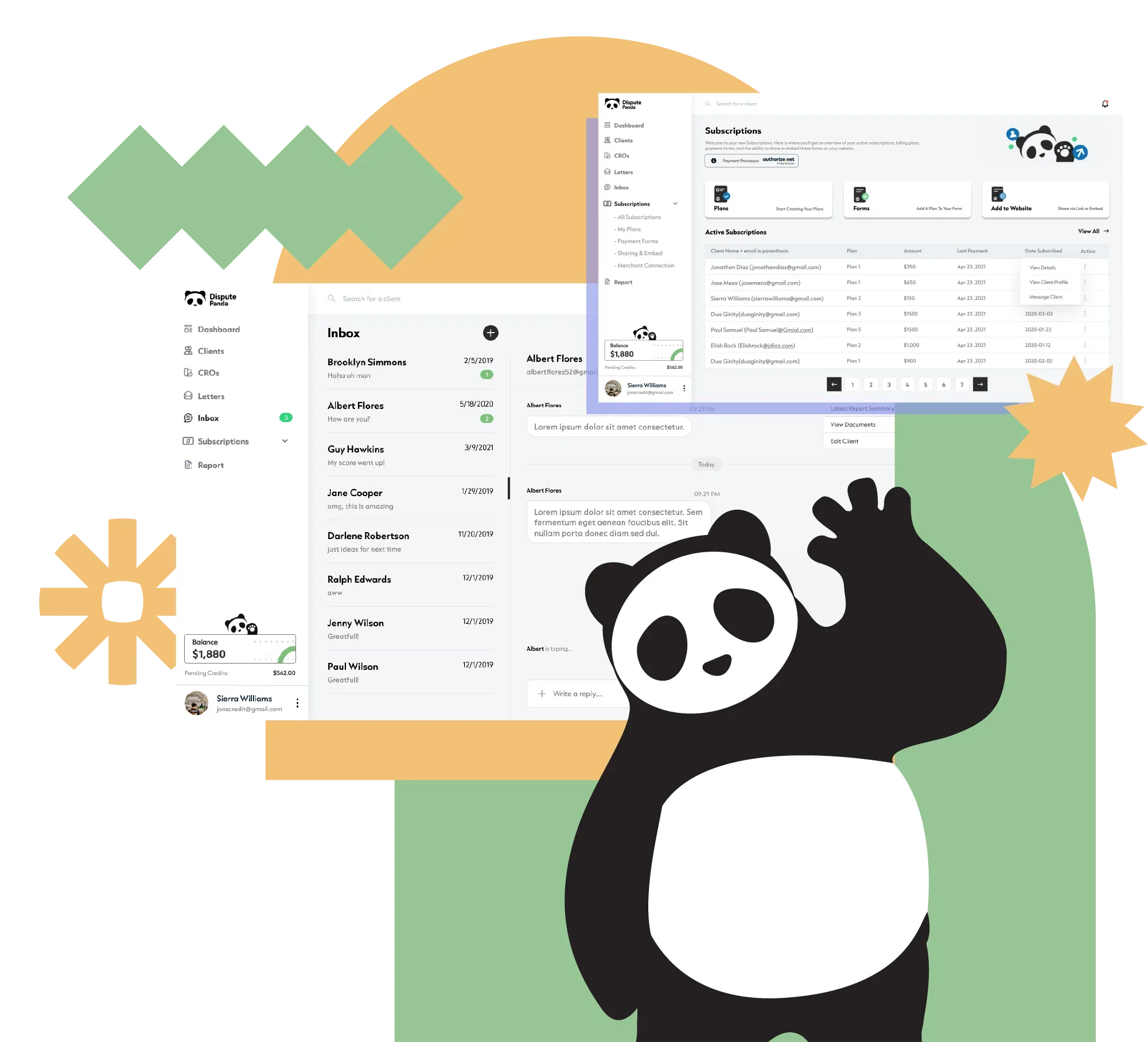 The Dispute Panda inbox, subscriptions and Zapier integration